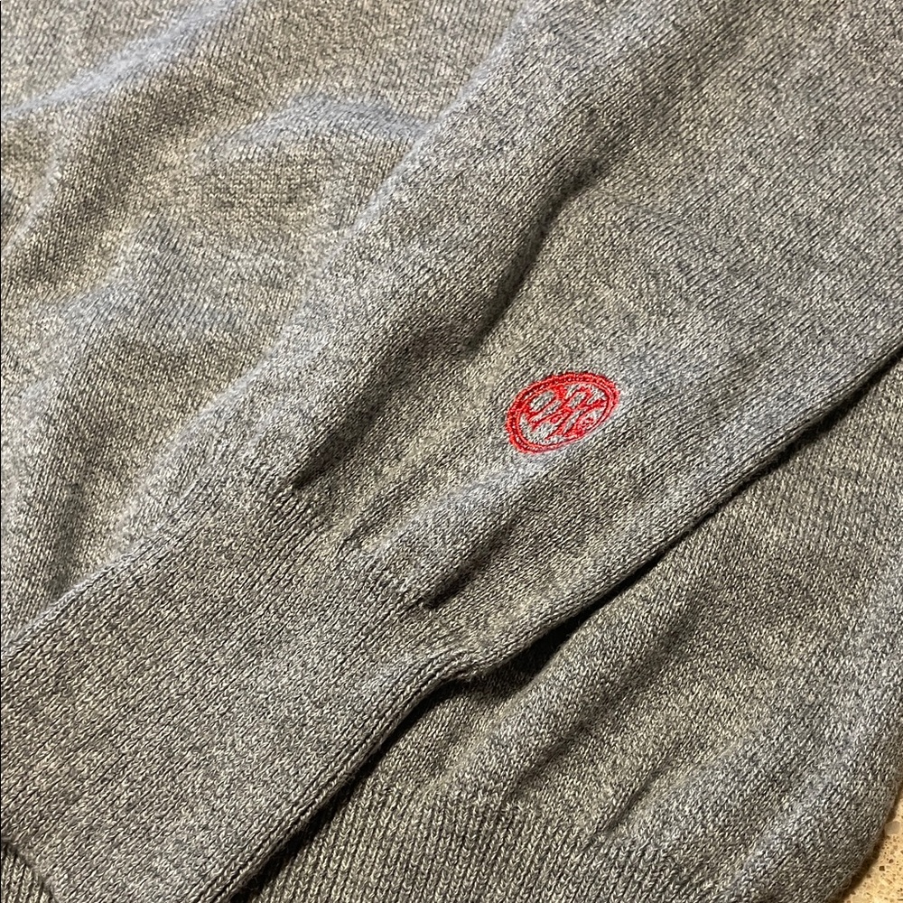 THE Ohio State University-Gray Zip-Up Sweater with Red Accent by M-M - Picture 4 of 13
